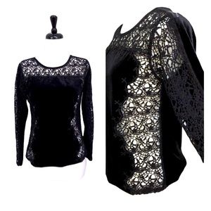 Sundance Lily Paramore Black Velvet Top